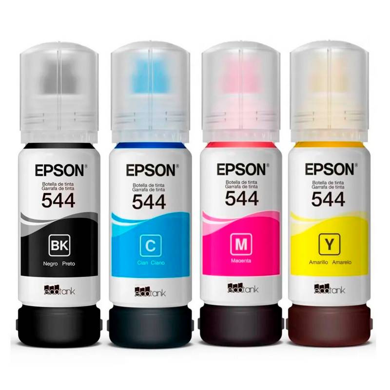 EPSON - Pack de tintas Epson T544 Negro  Colores Original