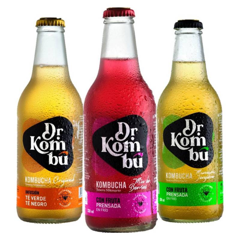 Dr. Kombu Kombucha - Kombucha Dr.Kombú - Pack 12 Mix Sabores