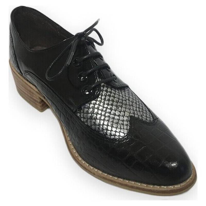LORENA CALZADOS Zapato Oxford Cuero Negro | falabella.com