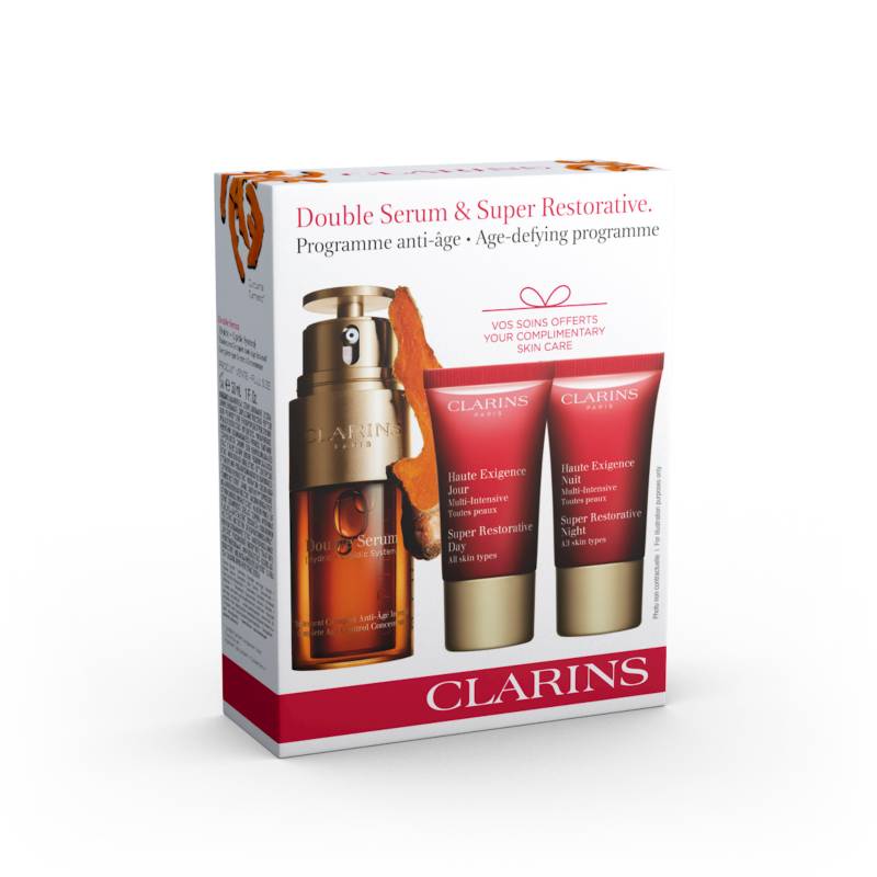 CLARINS - Set Double Serum Super + Restorative Daily Duo