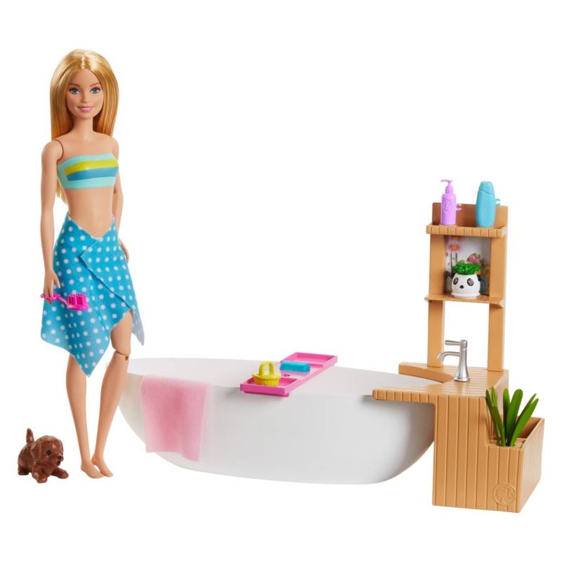 BARBIE - Barbie Muñeca Baño De Espuma