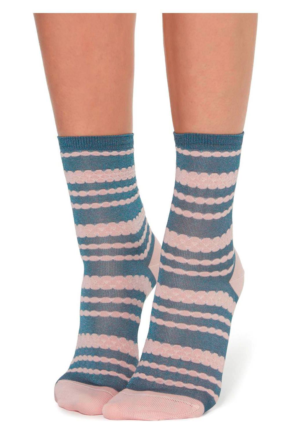 CALZEDONIA - Calcetines cortos con estampado de rayas