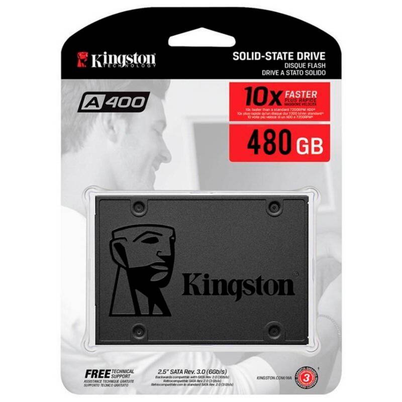 Kingston - Disco Ssd  Kingston 480Gb Sata3 2.5 7Mm 500Mb/450