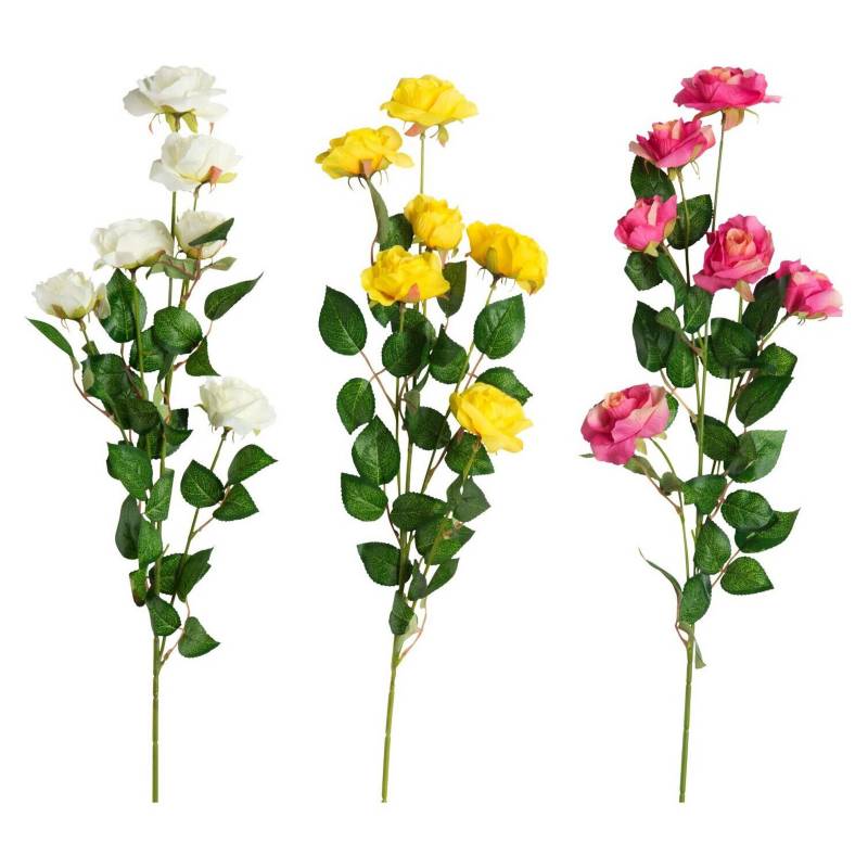 Sohogar - Set de 3 Varas Flor Artificiales 84 Cm