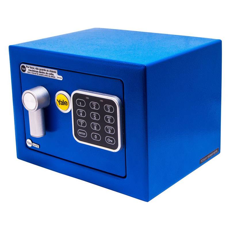 YALE - Caja de Seguridad Mini Azul 4.2 Lts.