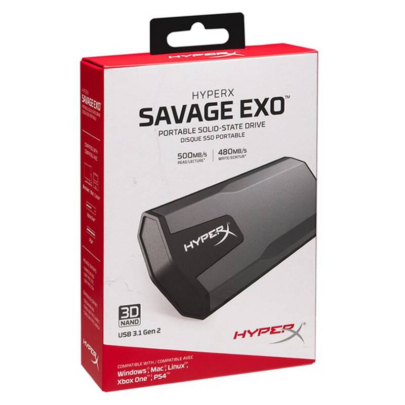 HYPER - DISCO HIPER X SSD 480GB EXTERNO EXO SAVAGE WINDOWS