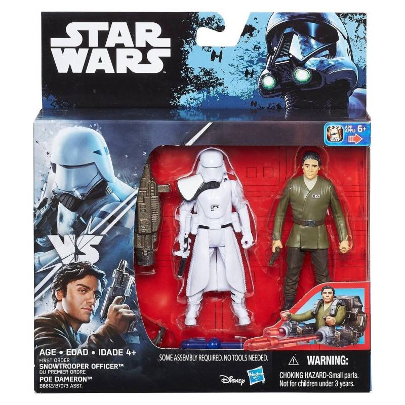 HASBRO - Star Wars Figura Snowtrooper Officer y Poe Dameron