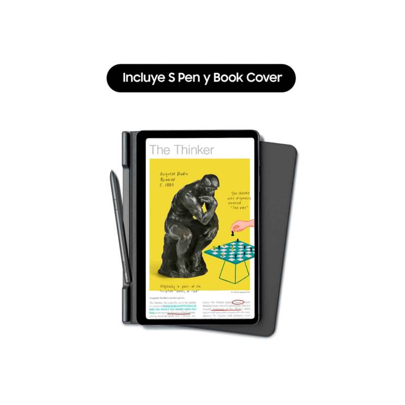 SAMSUNG - Tablet Samsung Galaxy Tab S6 Lite Book Cover 10.4 WIFI Grey