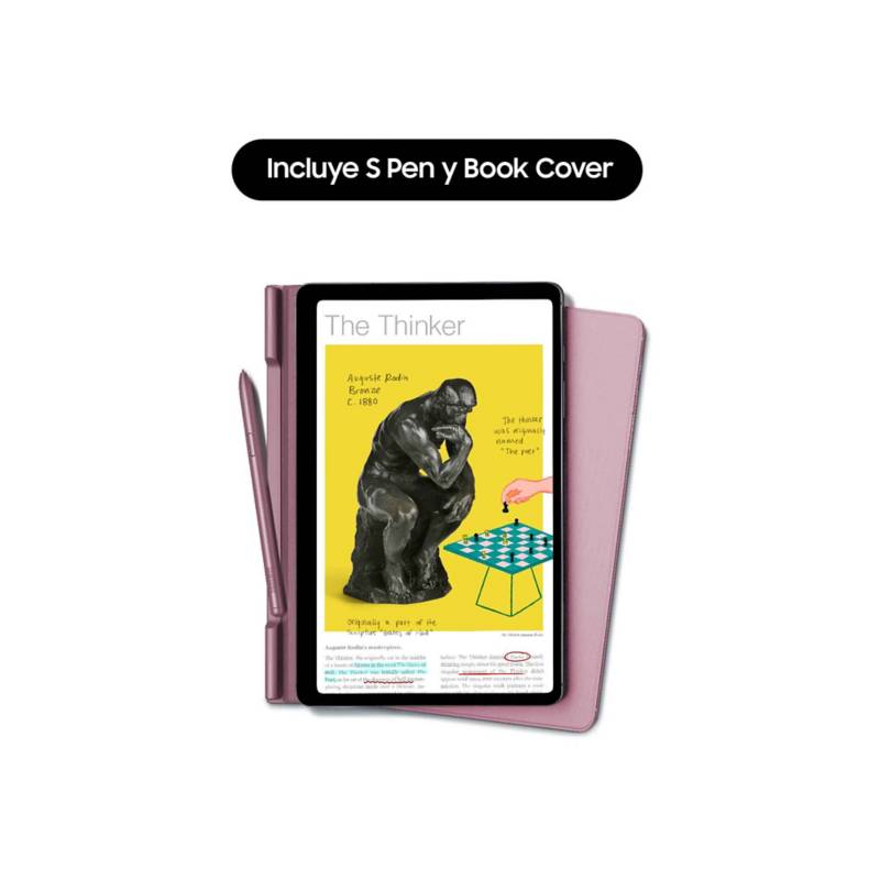 SAMSUNG - Tablet Galaxy Tab S6 Lite Book Cover 104 WIFI Rosado Samsung