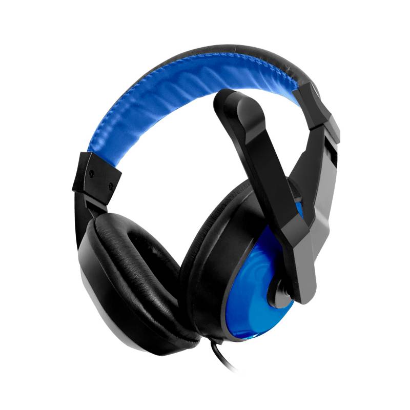 DBLUE - Audifonos Gamer PS4 Con Microfono 35mm Azul