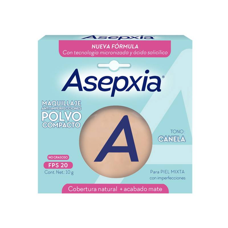 ASEPXIA - Asepxia Maquillaje Polvo Compacto Canela 10 Gr