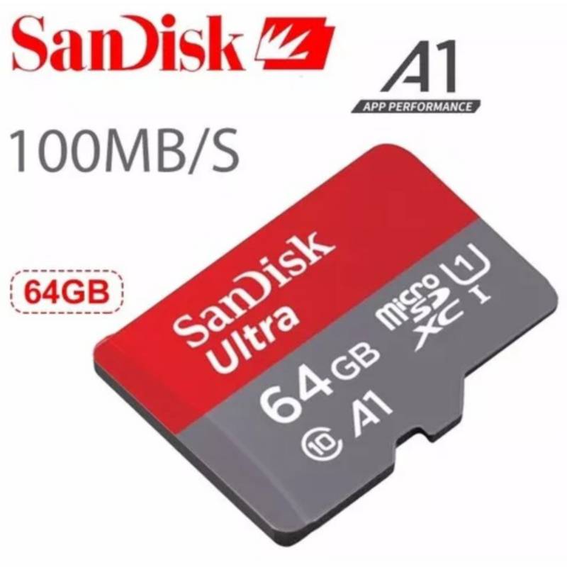 SANDISK - Micro SD SanDisk 64 GB Clase 10