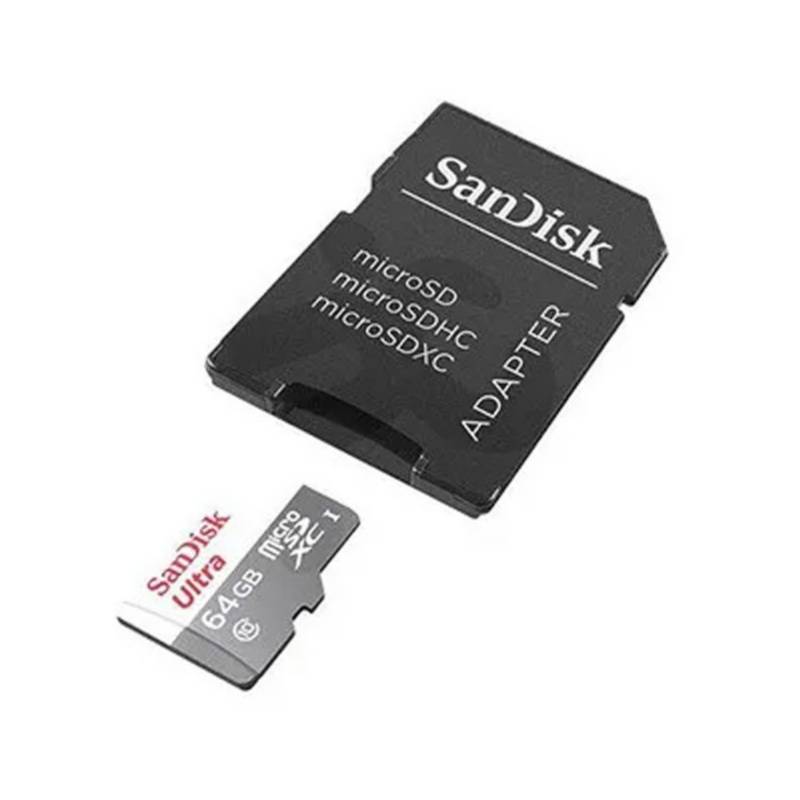 SANDISK - Tarjeta de memoria SanDisk Ultra 64GB Clase 10 microSDXC