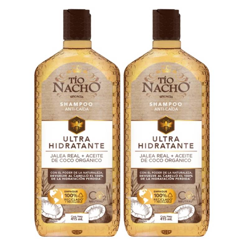 TIO NACHO - Pack Tio Nacho 02 Shampoo Coco Hidratante 415ml C/u