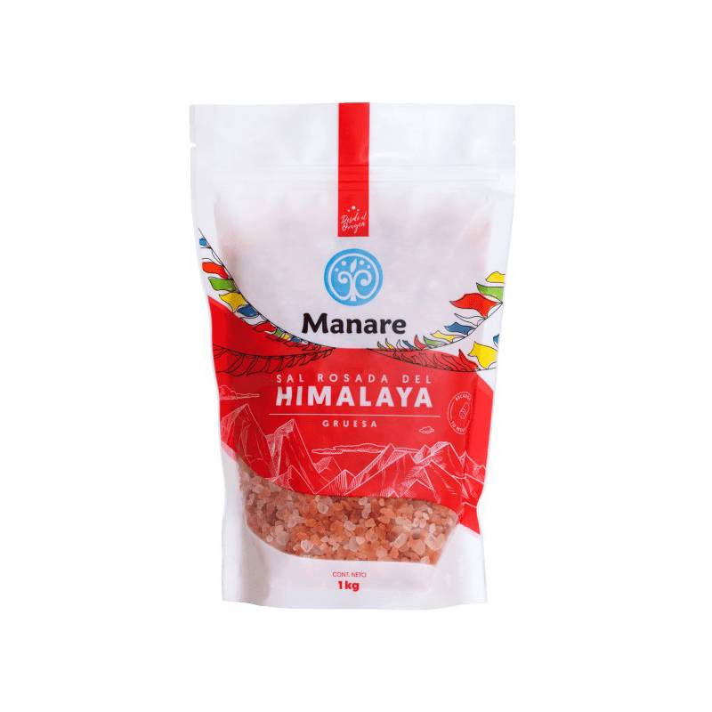 MANARE - Sal rosada del Himalaya gruesa 1kg Manare Pack 3