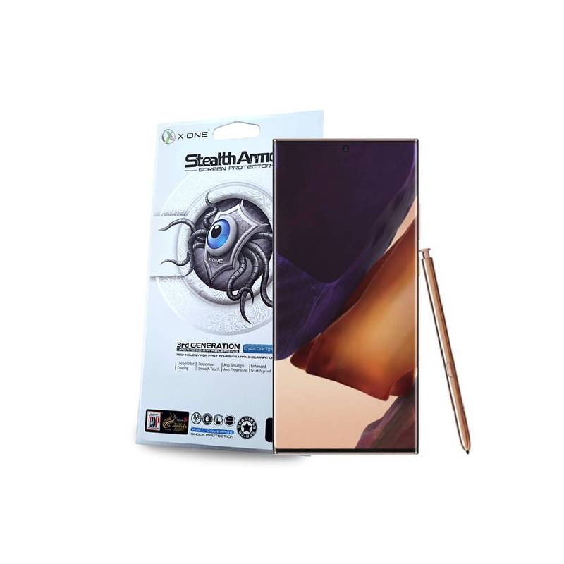X-ONE - Lámina Antishock Galaxy Note 20 Ultra Brillante Completa