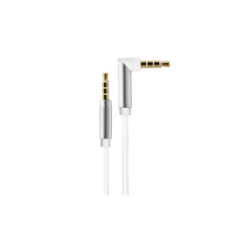 OEM - Cable Auxiliar de Audio 3.5 mm 90 Grados Reforzado