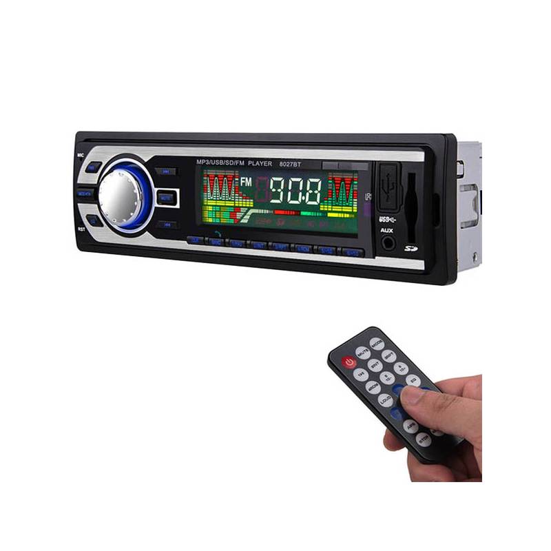 OEM - Radio Auto Bluetooth Mp3 Fm Usb Aux Sd 12v Control 1 Din