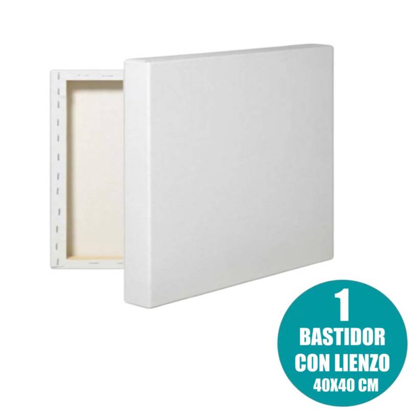 Oem Bastidor De Madera Con Lienzo Tela 40x40 8877