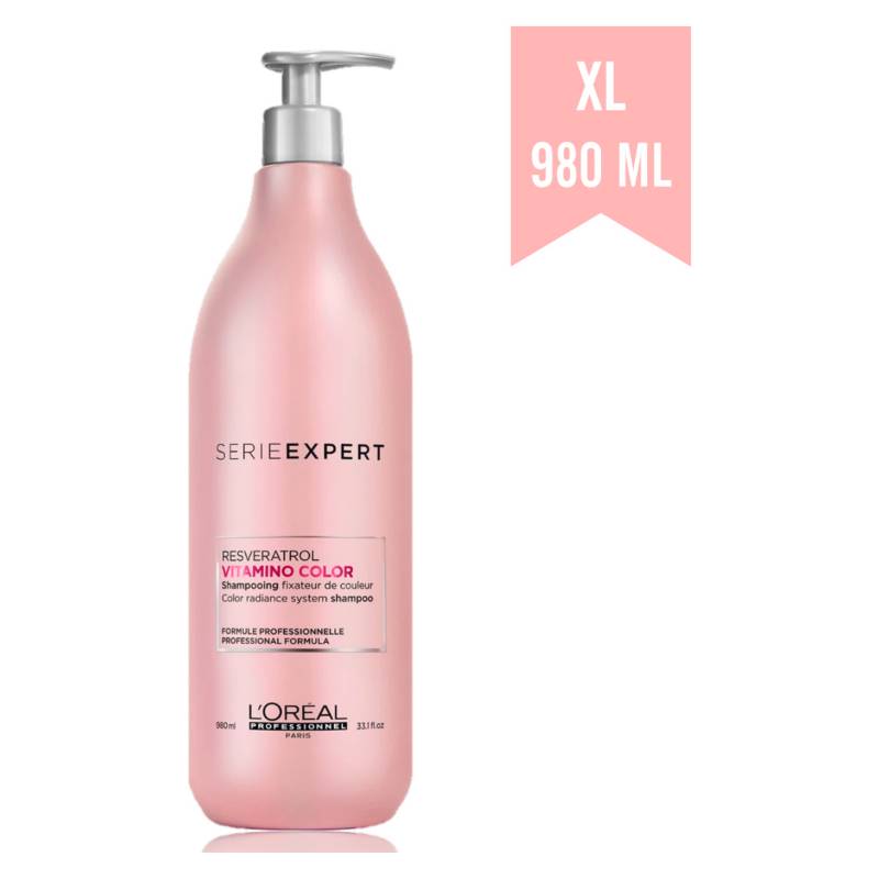 LOREAL PROFESSIONNEL - Shampoo Cabello Con Color Vitamino Color 980 ml Serie Expert
