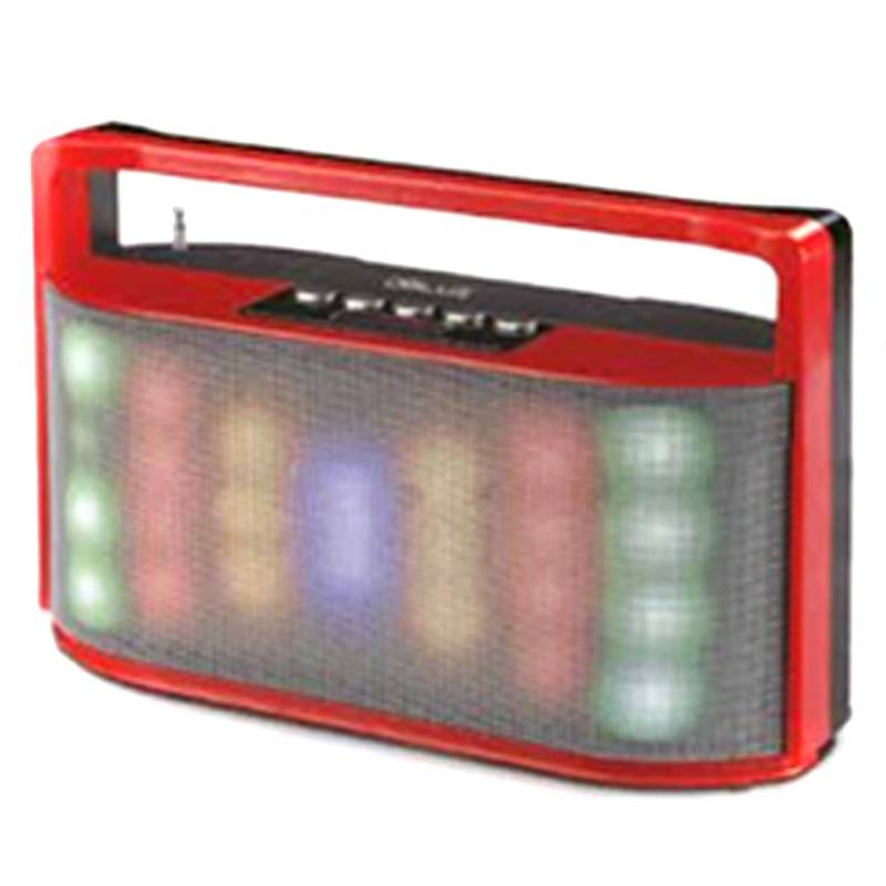 DBLUE - Parlante Bluetooth Iluminación Multicolor Portátil Rojo - Puntostore