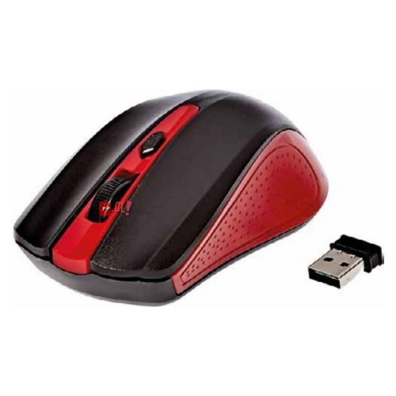 DBLUE - Mouse Inalámbrico Óptico De 3 Botones Color Rojo - Puntostore