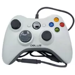 DBLUE - Joystick Xbox 360 Usb Vibración Blanco - Puntostore