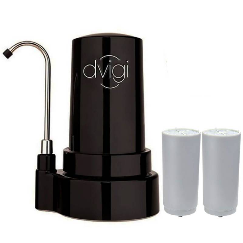 DVIGI - Filtro de agua purificador DVIGI COMPACT + 2 cartuchos de repuesto