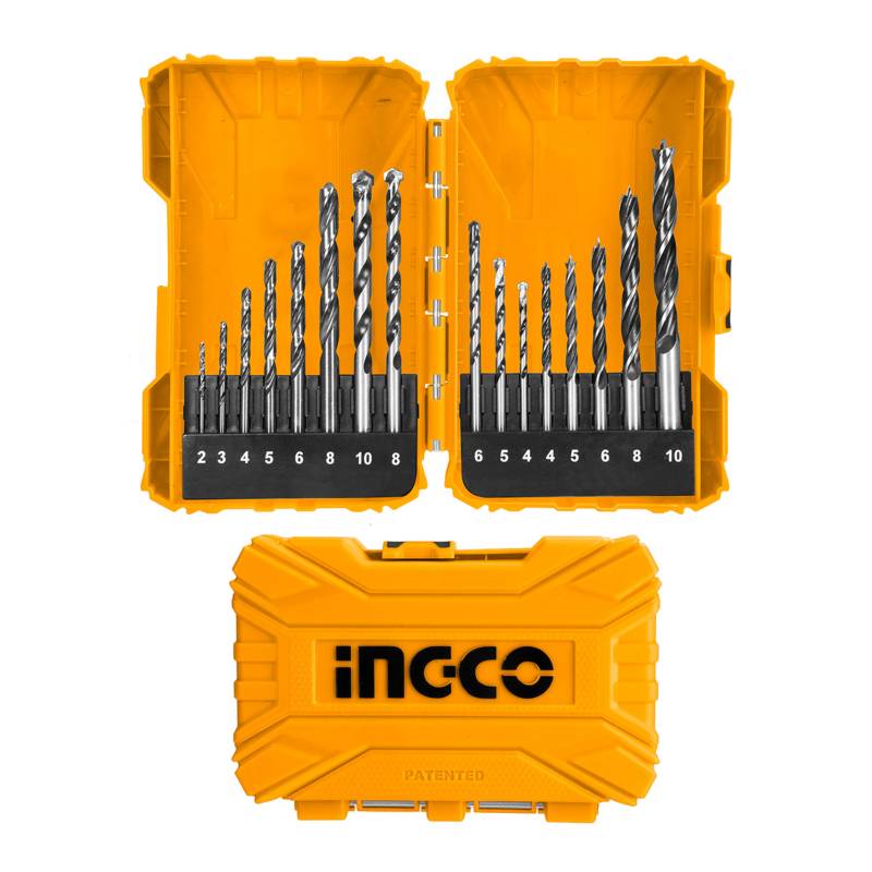 INGCO - SET DE BROCAS 16PCS METAL/CONCRETO/MADERA INGCO AKDL11601