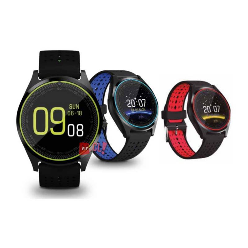 DBLUE - Smartwatch Con Pantalla Lcd Bluetooth Color Rojo - Puntostore