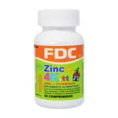 FDC - ZINC 4 KITT (ZINC + VITAMINAS) X 90 COMPRIMIDOS