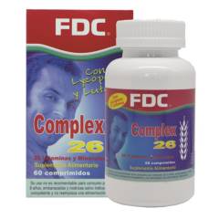FDC - MULTIVITAMINICO - COMPLEX 26 X 60 COMPRIMIDOS - CON VITAMINA C Y ZINC