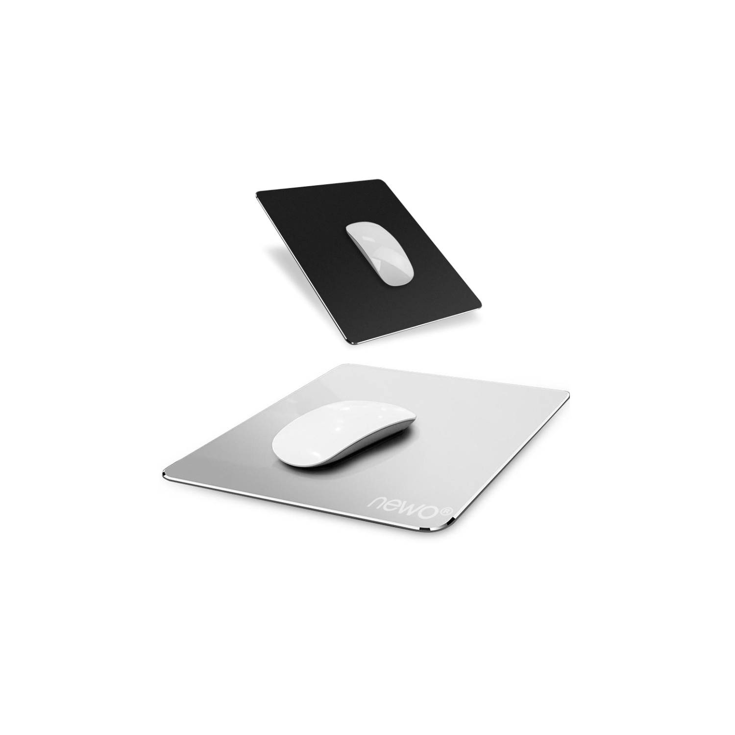 NEWO Mouse Pad Reversible Aluminio y Cuero PU NW-A20