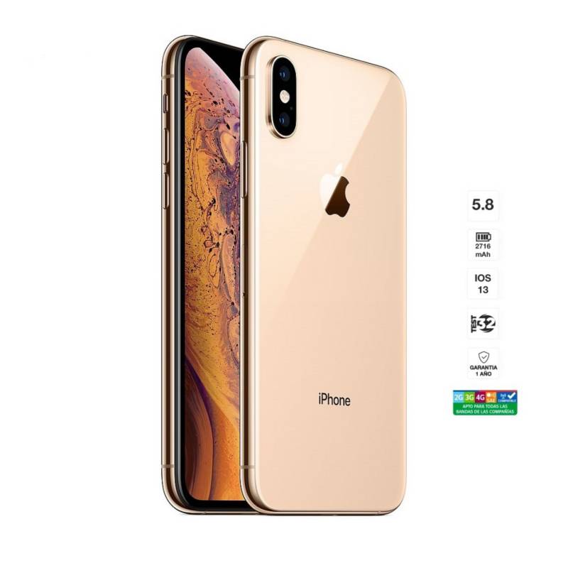 APPLE - iPhone XS 256 GB Dorado - Apple - Reacondicionado - Seminuevo