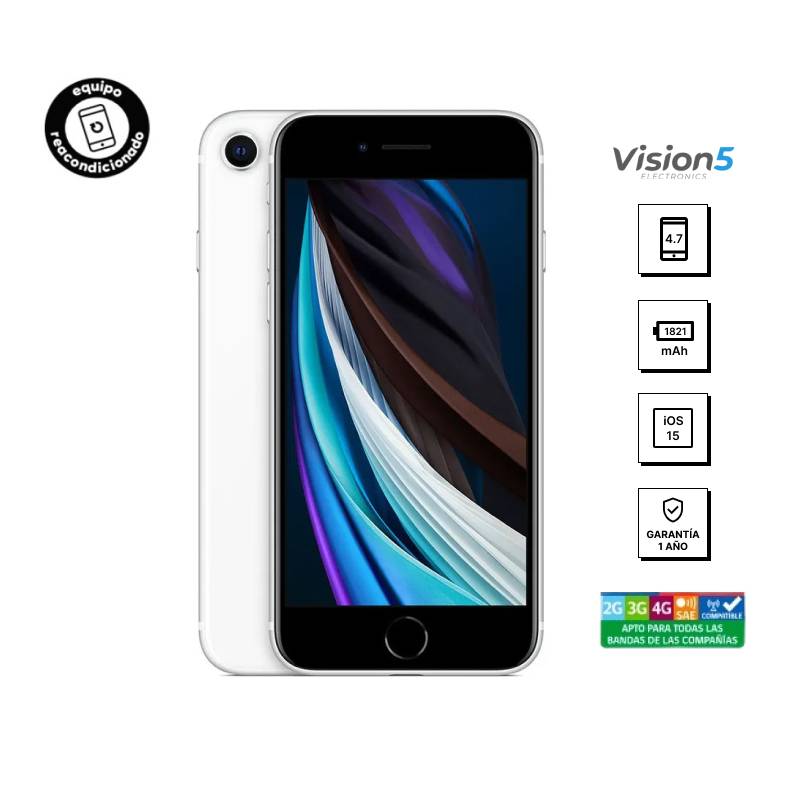 APPLE - iPhone SE 2020 128 GB Blanco - Apple - Reacondicionado - Semi Nuevo