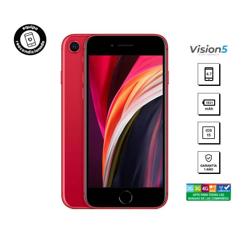 APPLE iPhone SE 2020 64 GB Rojo - Apple - Reacondicionado - Semi Nuevo