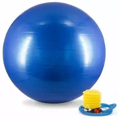 CRUSEC - Pelota balón rosa yoga 55 cm pilates con inflador