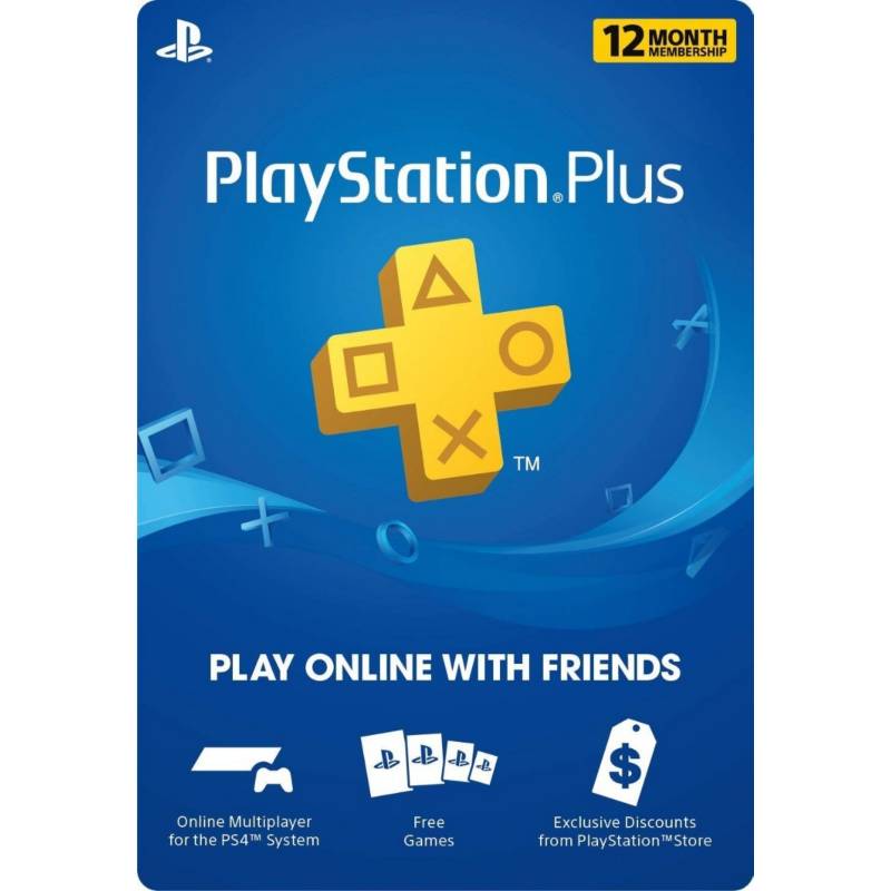 SONY - PlayStation Plus Membresía 12 Meses PS4