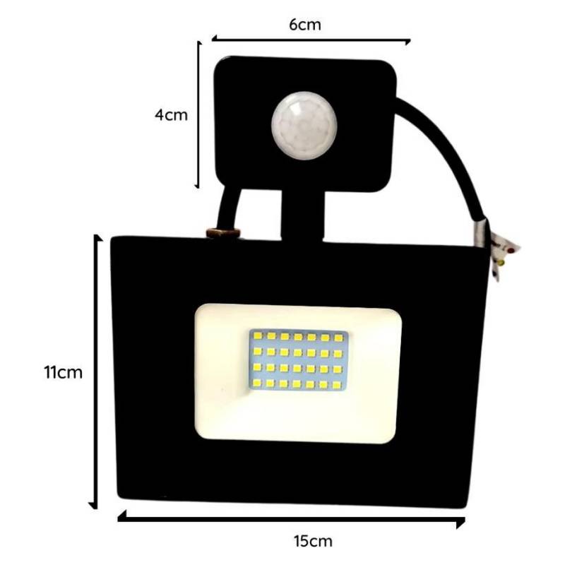 Proyector LED Sensor Movimiento 30W Luz Cálida