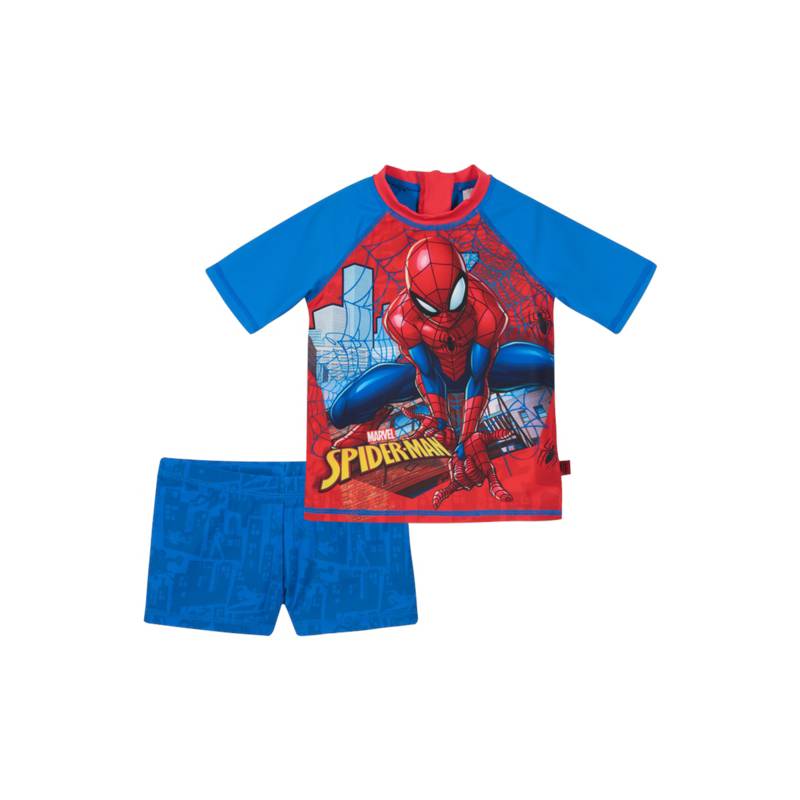 DISNEY Traje de Baño Bebe Niño Set UV 50 Disney Spiderman 