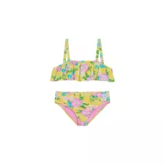 H2O WEAR - Teens Niña Bikini UV+30 Vuelos Recto Estampado Amarillo H2O WEAR