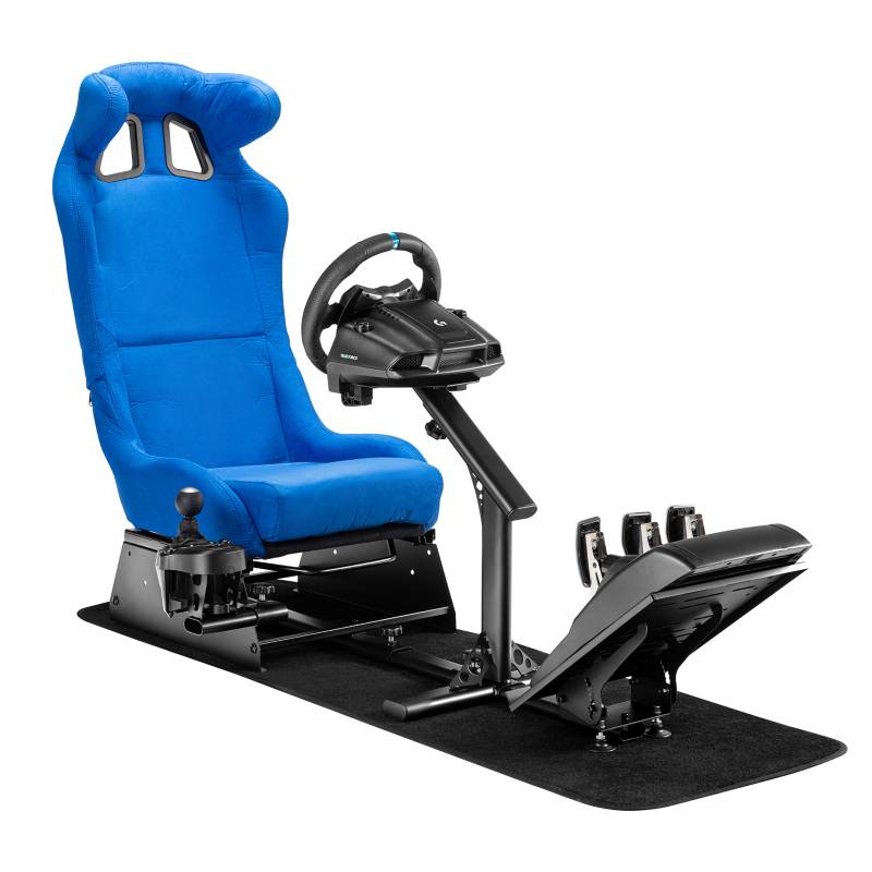 Racinggames Simulador Gamer Azul Volante Thrustmaster Fanatec Logitech 1236