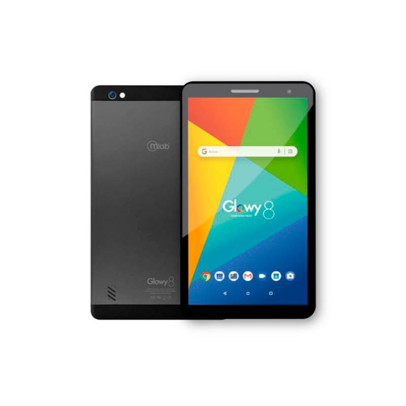MICROLAB - Tablet MLab Glowy 8 Pulgadas 16GB ROM 2GB ROM 4G LTE Negro