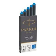 PARKER - 5 Repuestos Parker Quink Para Plumas Cartuchos Tinta Morado