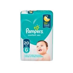 PAMPERS - Pampers Pañales Desechables Confort Sec Talla G 20 un.