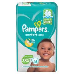 PAMPERS - Pampers Pañales Desechables Confort Sec Talla XXG 16 un.