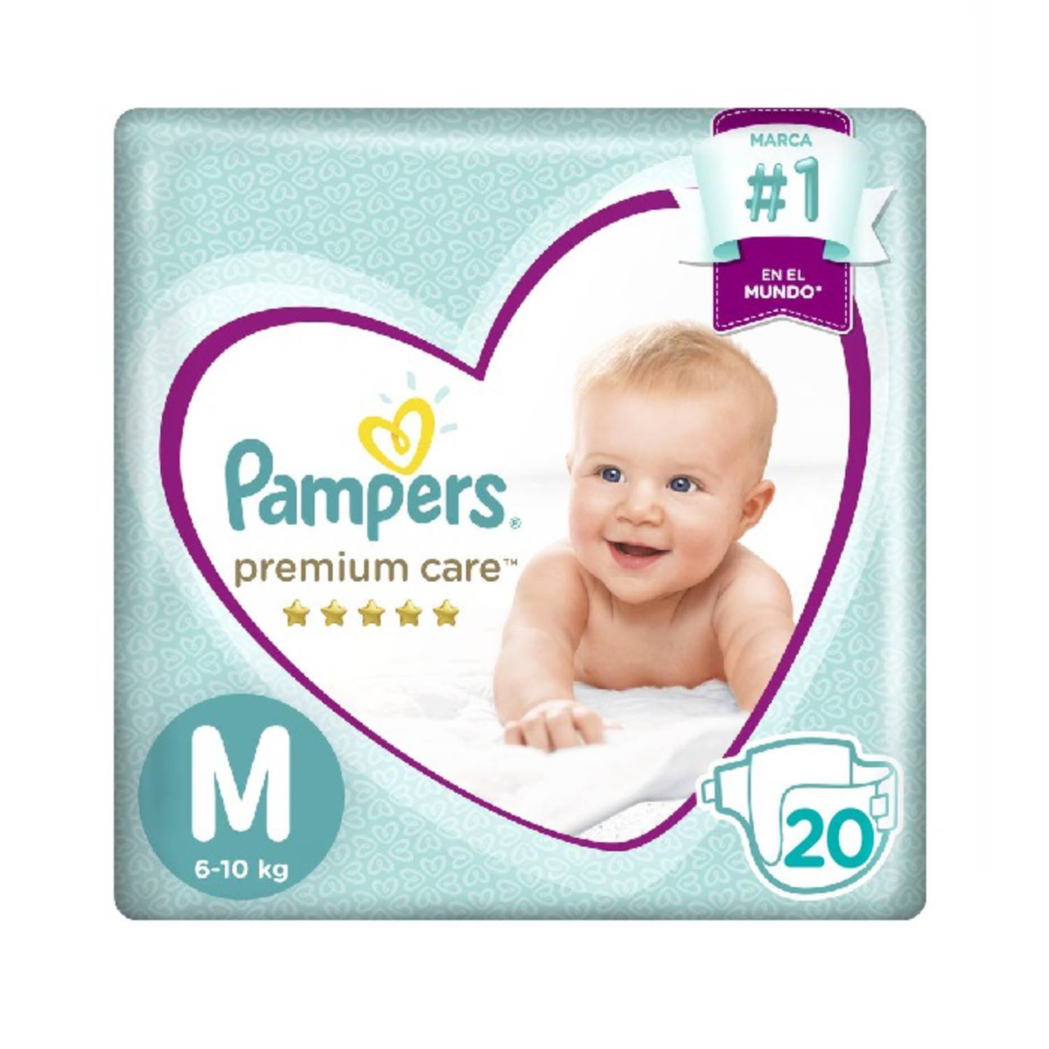 PAMPERS Pampers Pañales Premium Care Talla M 20 u