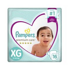 PAMPERS - Pampers Pañales Premium Care Talla XG 16 u