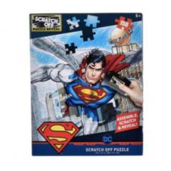 DC COMICS - SUPERMAN - PUZZLE - RASPA 2 EN 1 - 150 PIEZAS - DC