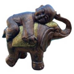 SAT NAM INSPIRES - Buda Sobre Elefante  -  48 Cm  -  Sat Nam